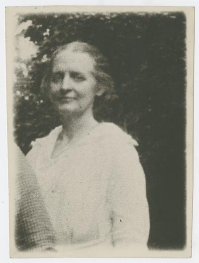 Mary Neville at Preston Johnston's -Fayette Co.- about 1917 or 1918 or 1919