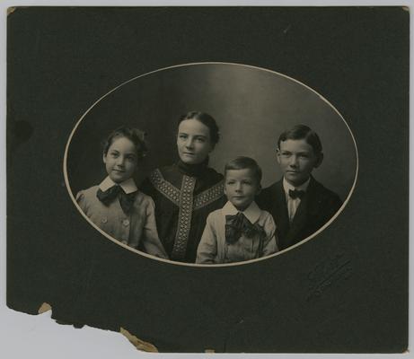 Wilkes family- portrait taken at Short studio in California, Missouri