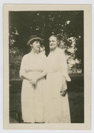 Mary Neville (right) and Margaret Preston Johnston