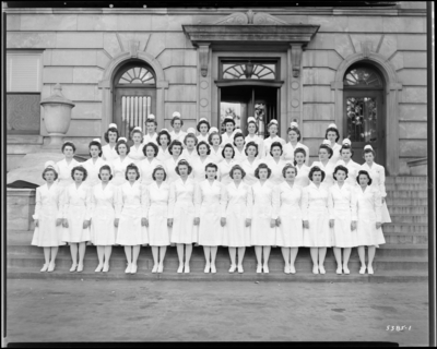 Good Samaritan Hospital, 310-330 South Limestone; nurses                             (graduation); exterior; group portrait
