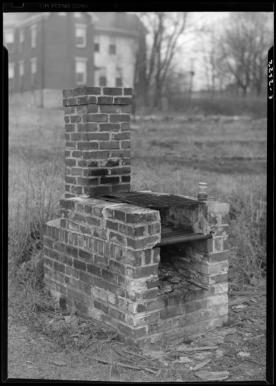 Georgetown College; exterior; campus scene; brick barbecue                             (barbeque)