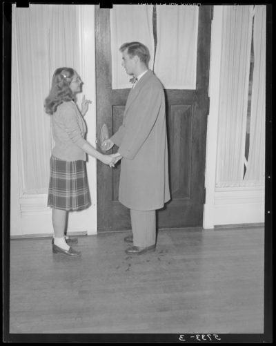 Georgetown College; girl standing in room