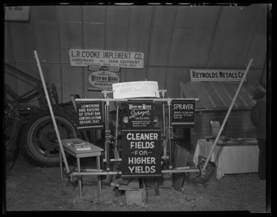 L.R. Cooke Implement Company (agricultural supplies, 1403                             Versailles Pike); sprayer display