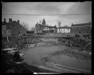 Lexington Telephone Company, 149-151 North Broadway; Hargett                             Construction Company beginning new building