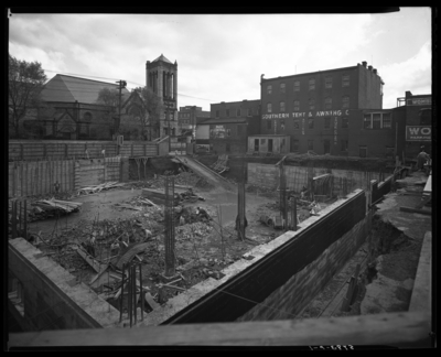 Lexington Telephone Company, 149-151 North Broadway; Hargett                             Construction Company; beginning new building